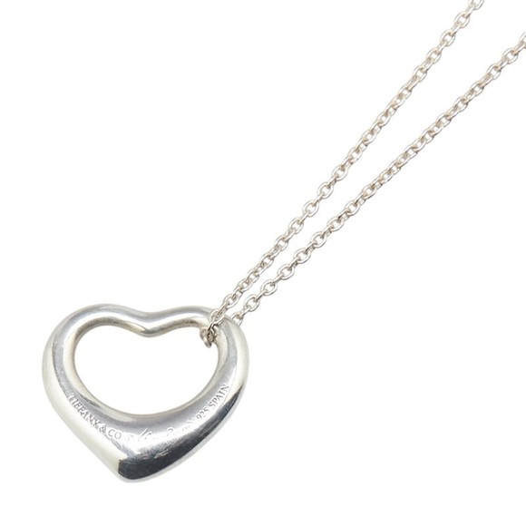 Tiffany & Co. Open Heart Necklace in 925 Sterling Silver...